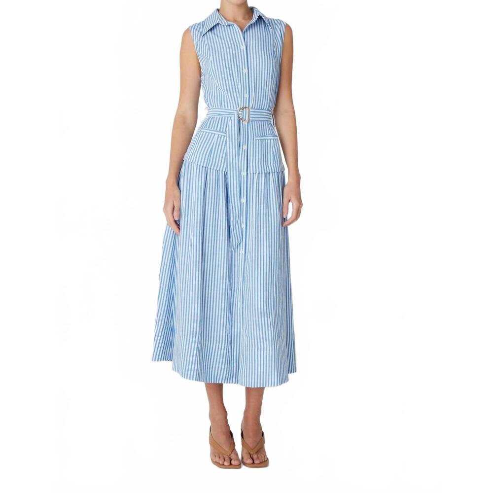 NEW JS71 lorin dress in blue/white stripe
